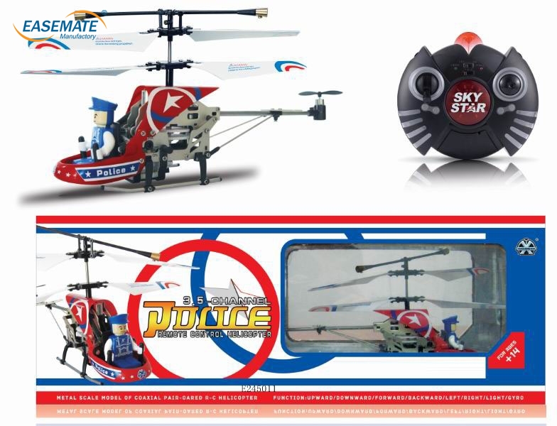 E245011 - New! Infrared police 3.5CH RC Helicopter with gyro