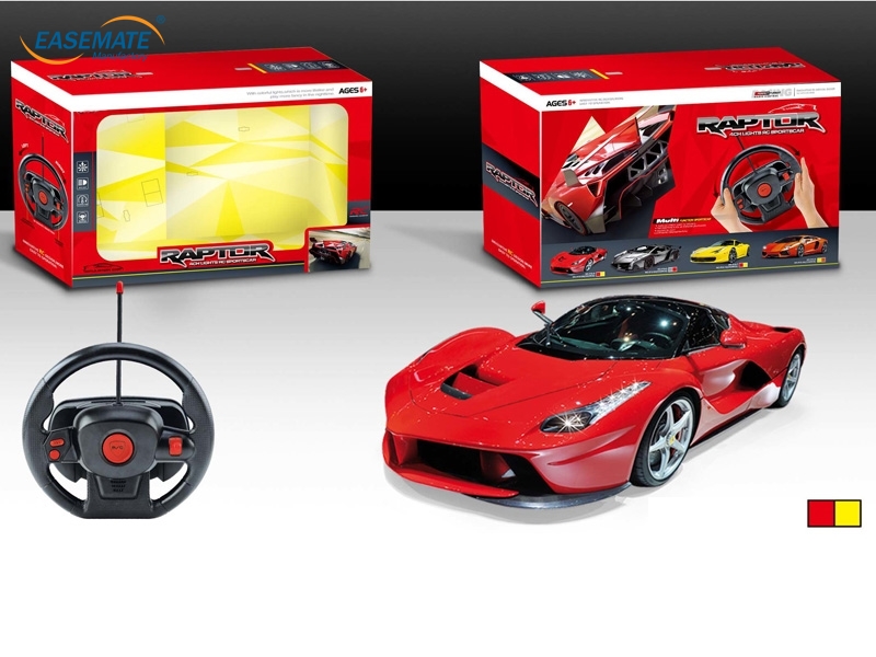 EB7545 - Ferrari four- wheel remote control car with light ( two COLORS 1:22)