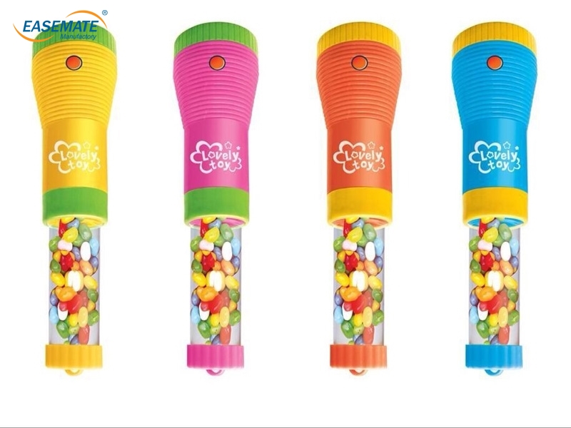 EB7791 - promotion product plastic candy toy ,flashlight sugar toy