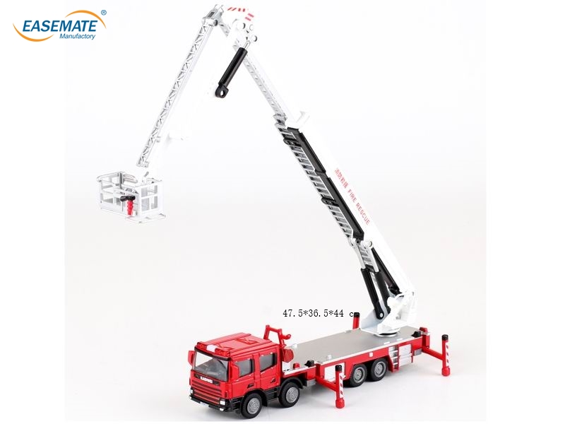 EC43512 - NEW 1:50 Scale Model Diecast Fire Engine Truck Aerial Rescue Ladder